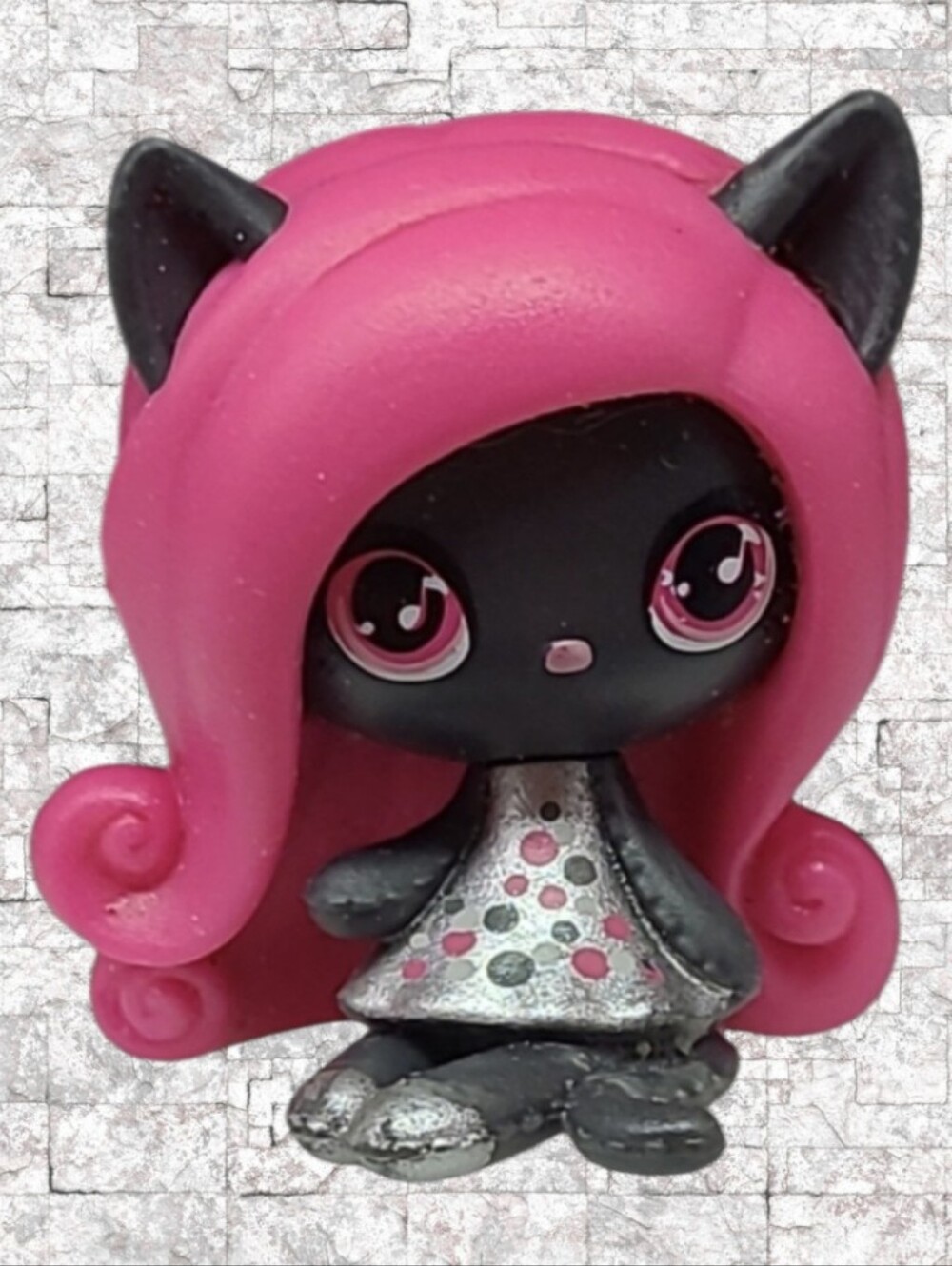2015 MONSTER HIGH MINIS SERIES 1 ORIGINAL GHOULS  "CATTY NOIR"  FIGURE - 1 1/2"
